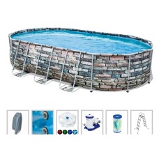 Басейн каркасний Bestway Power Steel Comfort Jet 610x366x122 см, 20241 л