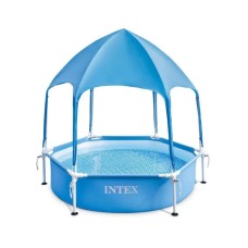 Басейн каркасний Intex Metal Frame круглий 183x38 см 700 л синій