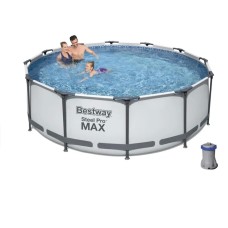Басейн каркасний Bestway круглий 366х76 см, 6503 л, з фільтр-насосом