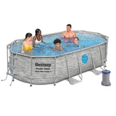 Басейн каркасний Bestway овальний 427х250х100 см, 7250 л