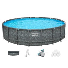 Басейн каркасний Bestway APX 365 549х132 см 26000 л сірий